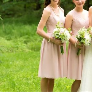 David’s bridal short bridesmaid dress